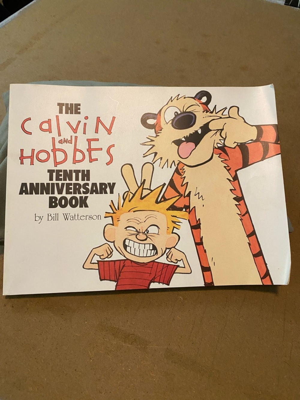 Calvin and Hobbes Tenth Anniversary Book - White/Cream Cover